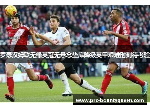 罗瑟汉姆联无缘英冠无悬念垫底降级英甲艰难时刻待考验 罗瑟汉姆联无缘英冠无悬念垫底降级英甲艰难时刻待考验